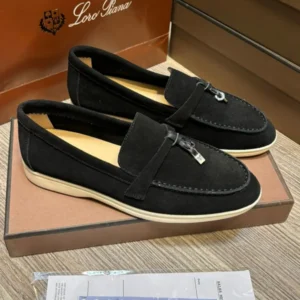 Loro Piana Black Women's Loafers