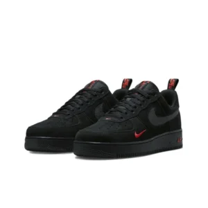 Nike Air Force 1 Low Multi Swoosh Black Crimson